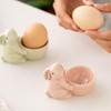 EEPLUYTY Ceramic Egg Cups, Rabbit Egg Cups, Easter Egg Cups,