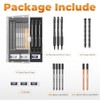 Nicpro 3 Pack Weatherproof Mechanical Pencil Set, 1.3mm Mechanical Pencils,