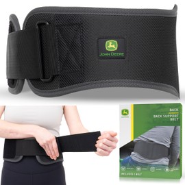 John Deere Back Brace by Copper Compression – Lower Back Belt for Sciatica, Lumbar Pain, Herniated Discs, Muscle Strain – Heavy-Duty Compression with Removable Stabilizers – L/XL