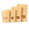 Bolsa Stand Up Pouch Kraft con Ventana De Pie Zipper
