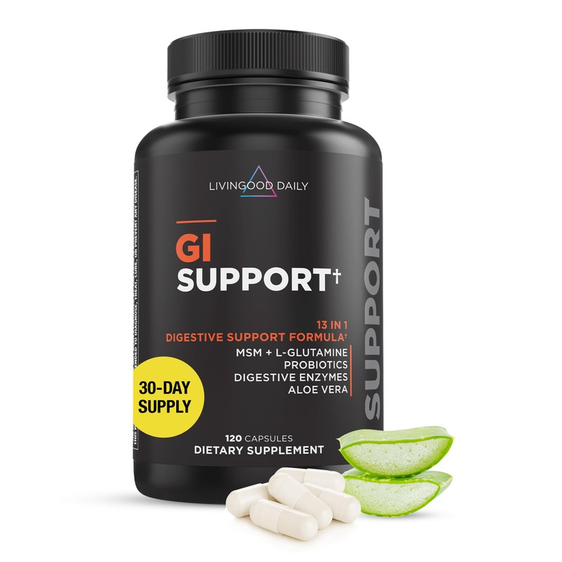Livingood Daily Gut Cleanse Detox Supplement, 13-in-1 GI Support with