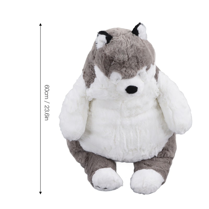 Lovely Stuffed Dog Doll Grey White Decompression Cute Dog Plush