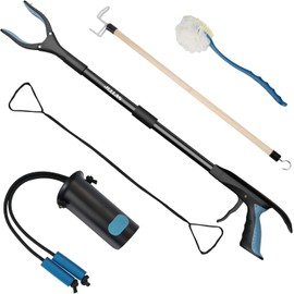 5Pcs Hip Kit for Seniors, Hip Replacement Kit After Surgery, Hip Replacement Recovery Kit with Grabber, Sock Aid, Leg Lifter