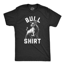 Mens Bull Shirt Tshirt Funny B.S. Punny Sarcastic Graphic Novelty Tee Mens Funny T Shirts Sarcastic T Shirt for Men Funny Funny Adult Humor T Shirt Novelty Black L