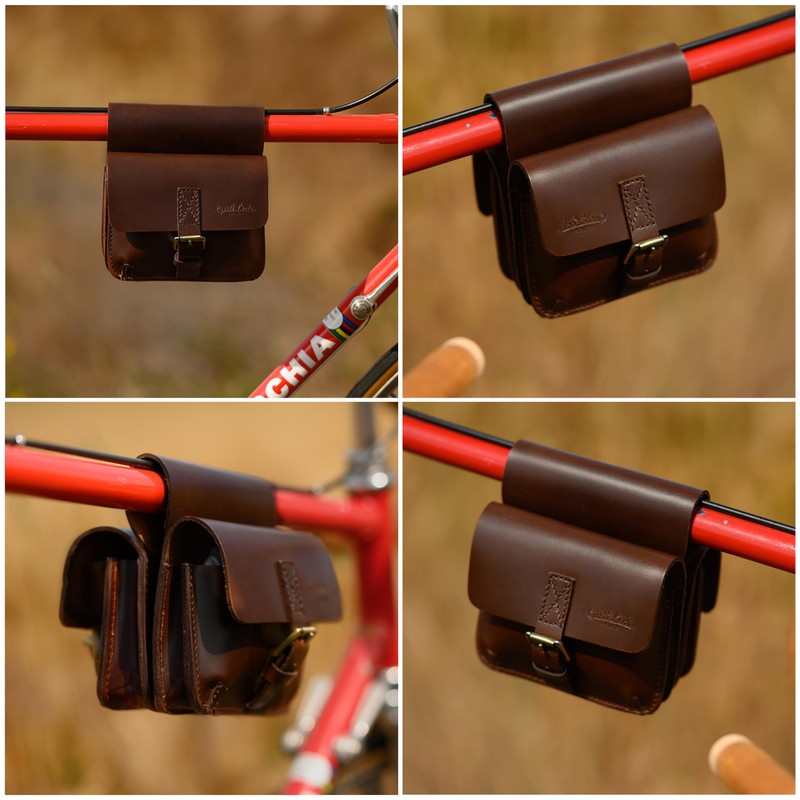 Gusti Frame Bag Leather - Arie den H. Pannier Rack