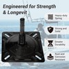 Boat Seat Pin Mount with Shock-Absorbing Spring, 3/4" Swivel Pedestal