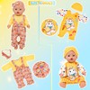 WONDOLL 6 Sets 14-16 Inch Baby Doll Clothes, New Born