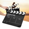 30x25CM Acrylic Clapperboard Director Professional Movie Film Action Clap Photography