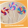 Alasum 4pcs Simulation Lollipop Toys Candy Clay Candy Decoration Party