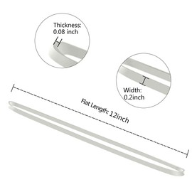 Coopay 12 inches Extra Long Rubber Bands Heavy Duty,30 Pcs Large Rubber Bands Bulk Trash Can Band, Big Rubber Bands Strong Elastic Bands for Office Supply School, Garbage Cans, File Folders (White)