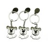 navire [Set of 3] Dog Love Key Chain Metal Silver