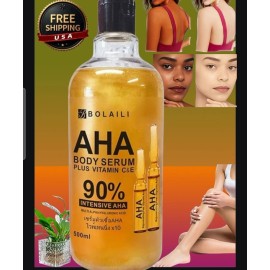AHA Intensive Skin Whitening Serum Face & Body Brightener, 500ml [USA Stock 🇺🇸