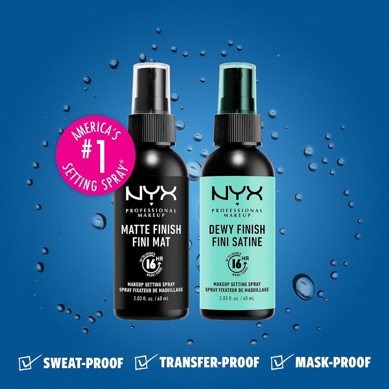 NYX PROFESSIONAL MAKEUP Makeup Setting Spray Matte Finish + Dewy