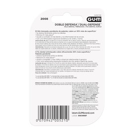 GUM Hilo Dental Té Verde – Carrete de 35 m, doble cuerda para limpieza profunda y sabor a menta fresca