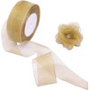 BEAUTOPE 1.5 Inches Wide Sheer Organza Chiffon Ribbon for Gift