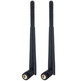 BOOBRIE WIFI Antenna, 2.4 GHz/5 GHz/5.8 GHz, 8dBI RP-SMA Connector, Omnidirectional, Antenna, Network, WIFI/WLAN Radio, Bluetooth/WiMAX Compatible/Booster, Set of 2