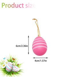 Hanwin Easter Eggs for Hanging Outdoor, Easter Eggs, Pack of 24 Plastic Easter Eggs for Hanging Outdoor, Easter Decoration for Outdoor, Easter Eggs Decoration, Easter Eggs Decoration (24 Pieces)