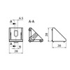 Set Angle and Cover Cap 30, 28 x 28 x