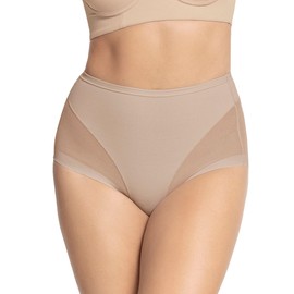 Leonisa Invisible High Waisted Tummy Control Underwear - Shapewear Panties For Women Beige