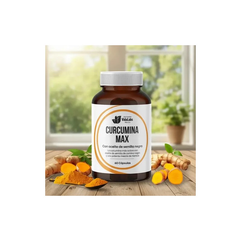 Pack 3 Curcumina Max Nutrientes Vidalabs México 60 Sofgels Sabor