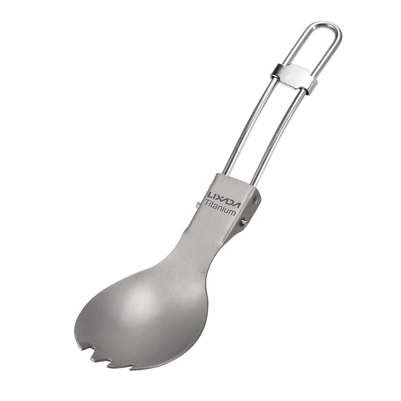 Lixada Lightweight Titanium 3 Pieces Set Titanium 750ml Pot 350ml