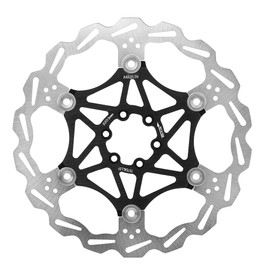 160/180/203mm Mountain Bike Type Floating Brake Disc Bicycle Brake Pad Cycling Accessory(Black 203mm)