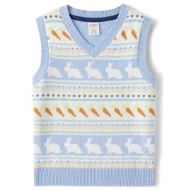 Gymboree,and Toddler Sweater Vest,Bunny Fairisle,3T