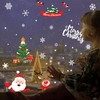CINECE Christmas Stickers Decoration Removable Glass Window Static Stickers 223pcs