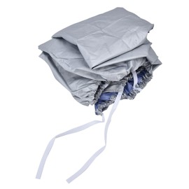 Universal Outdoor Air Conditioner Cover Air Conditioner Cover Dustproof Snow Protection Waterproof Silver Fabric Screen Protector 94 x 40 x 73 cm