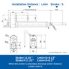 Stroke 9.84inch 220 lbs 12v 0.47"/sec Electric Linear Motor Actuator