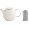 KINTO 17140 PEBBLE Teapot, 16.9 fl oz (480 ml), White,