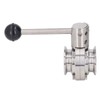 Sanitary Butterfly Clamp Valve with Silicone Washer Stainless Steel Clamp