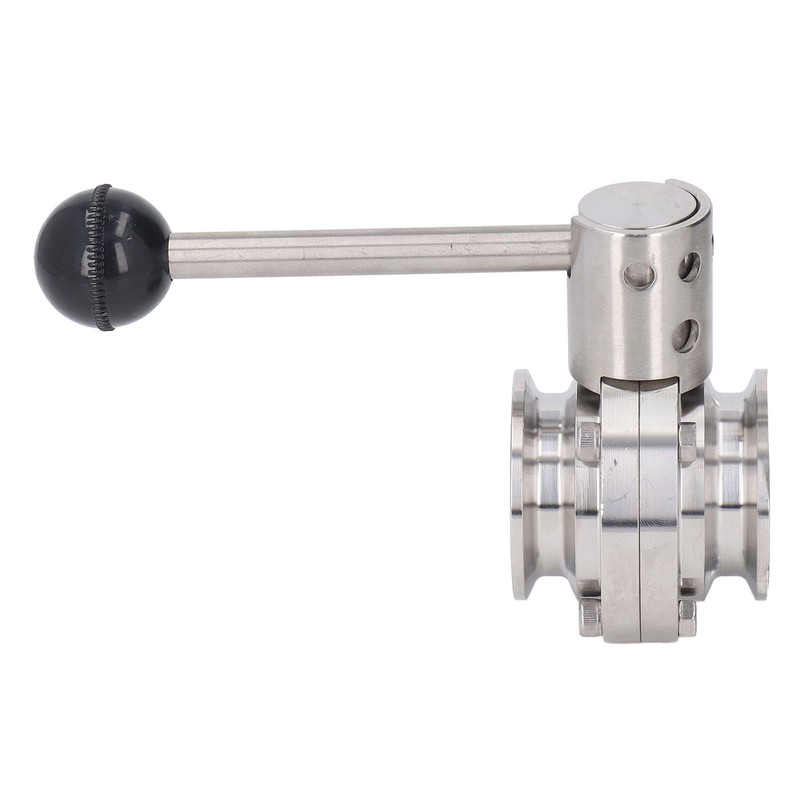 Sanitary Butterfly Clamp Valve with Silicone Washer Stainless Steel Clamp