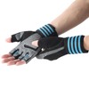 Half Finger Adjustable Cycling ShockAbsorbing Gloves AntiSlip Bicycle Gloves Blue(Blue