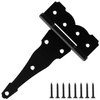 6 Pack Heavy Duty Gate Hinges 6 Inch Black Farm
