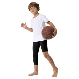 OEBLD Single Leg 3/4 Compression Tights, One Leg Basketball Leg Sleeves, Unisex Sports Compression Pants