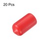 sourcing map 20pcs Rubber End Caps 10.5mm ID Vinyl Round