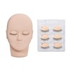 ANNAFRIS Eyelashes Extension Mannequin Head Replaced Eyelids Mannequin Head Practice