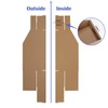 EXYGLO Cardboard Storage Bins 35 Pack, 12x4x4.5 Inch Cardboard Boxes,