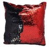 Red/Black 16'' Magic Mermaid Pillow Case Reversible Sequin Glitter Sofa