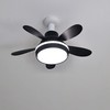 SPARKSOR Plug in Ceiling Fan Light with Remote Control Small