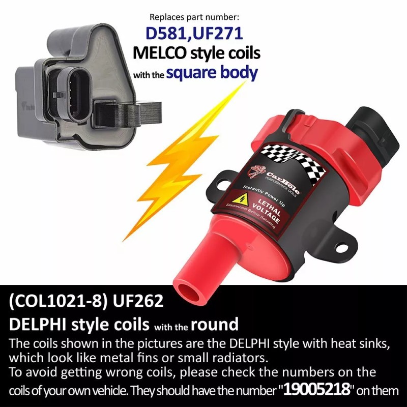 CarBole 8 Round Ignition Coil Pack for V8 5.3 6.0