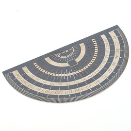 Precision Marking Protractor, Angle Ruler Protractor, 180 Degree Protractor Angle Measurement Tool Black Stainless Steel Protractor Woodworking Ruler