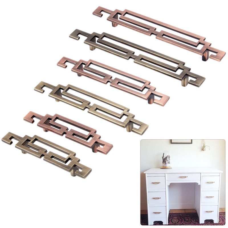 2X Cabinet Handles Retro Kitchen Dresser Drawer Wardrobe Cupboard Closet