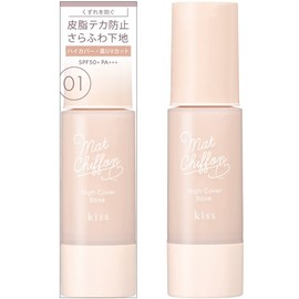 Kiss Matte Chiffon UV High Cover Base 01 Makeup Foundation 1 x 1.3 oz (37 g)