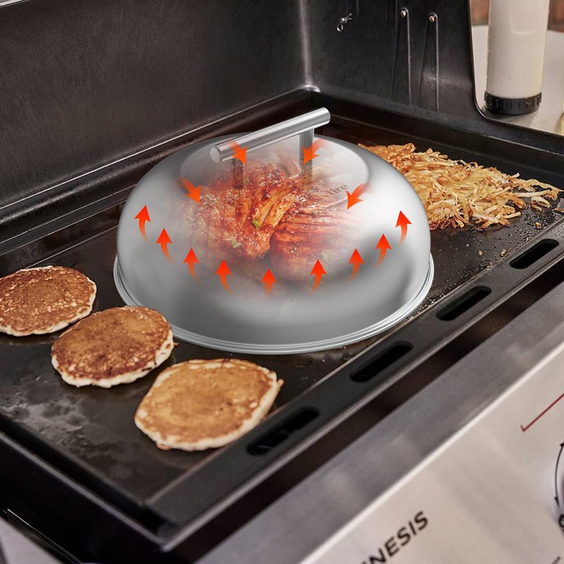 Onlyfire Burger Bell, Set of 2, 304 Stainless Steel Melting