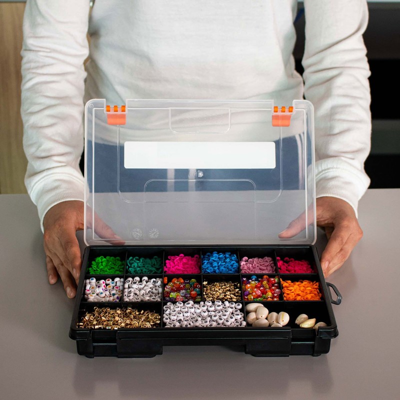Truper ORG-15, Organizador 11" con 15 compartimentos