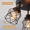 ABEAJAT Kitchen Light Fixtures, Adjustable Semi Flush Mount Ceiling Light