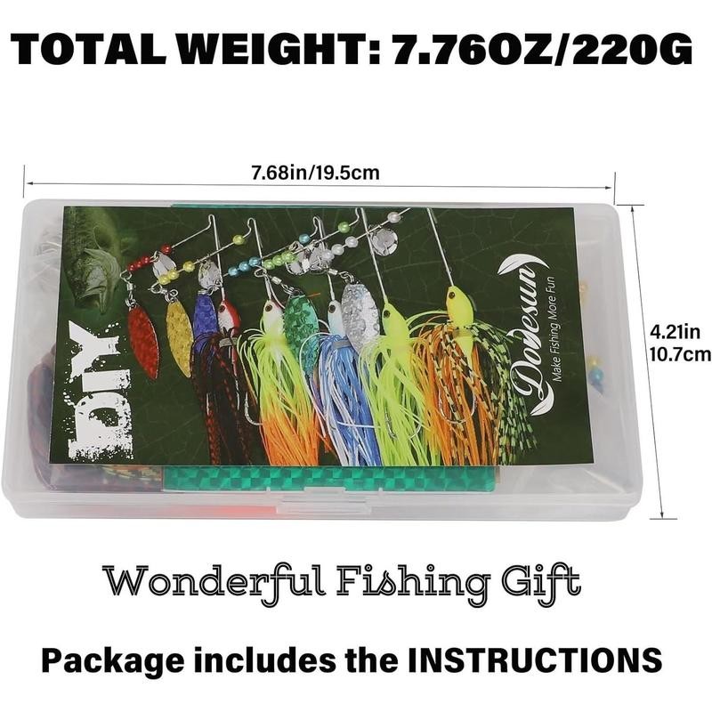 DOVESUN Spinner Making Kit Fishing Lure Making Kit Bass Lures