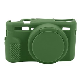 Camera Silicone Case with Removable Lens Cover Precise Cutouts Soft Digital Camera Protective Cover for G7X2 Camera Green